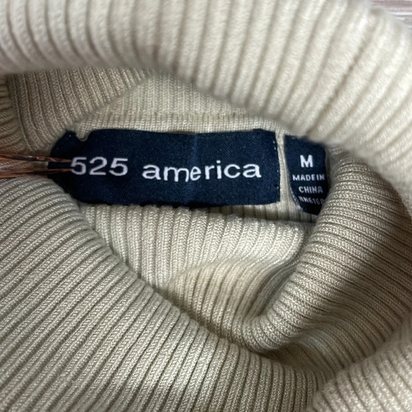 525 America Ribbed Knit Turtleneck Sweater M - Picture 9 of 14